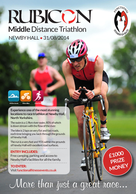 Ripon Rubicon Middle Distance Triathlon Poster for Newby Hall